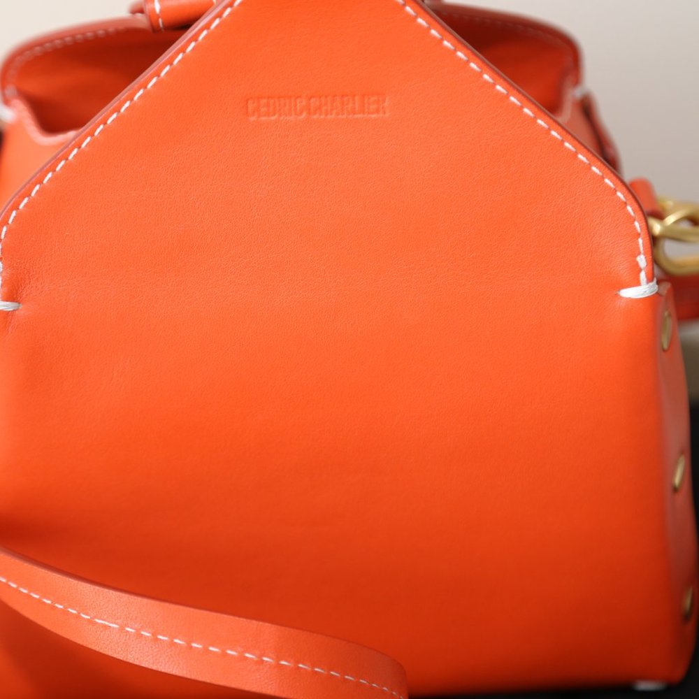 Paris based Belgian designer Cédric Charlier Made in Italy Runway bag Mint - Picture 5 of 12